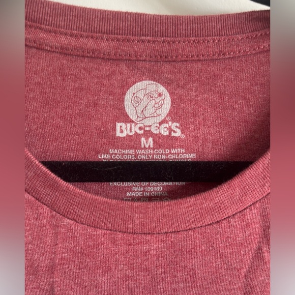 Buc-Ees Original Red Athletic Dept. Soft Long Sleeve Shirt Unisex - Size Medium - Picture 3 of 5